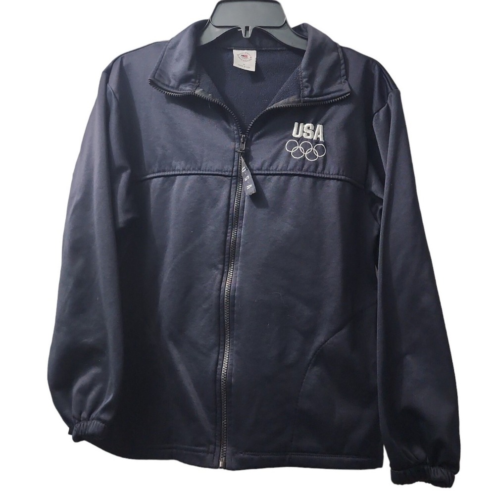 Medalist USA Olympics Full Zip Jacket Embroidered Logo Coat